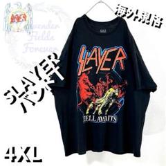スレイヤーバンドTシャツ大ハードロックスラッシュメタル4XLブラックアメリカ古着