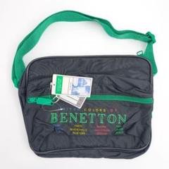 BENETTON ショルダーバッグ ブラック/グリーン