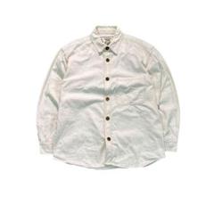 7BS3【ECO GUMBO】USA製　90’s ホワイトデニムシャツ　古着