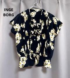 INGEBORG 花柄ブラウス 羽織り リボン フェミニン INGEBORG 花柄ブラウス 羽織り リボン フェミニン - メルカリ