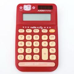 未使用保管品☆ ハローキティ ソーラー電卓 1996年 カオハナ