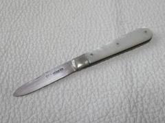 ■美品 1900年頃 英国製■シェフィールド 白蝶貝 ブレード純銀 シルバー SILVER フルーツナイフ 185583470_o2.png?