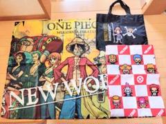 ONE PIECE ビッグマルチクロス　チェック柄暖簾　トートバッグ3点セット