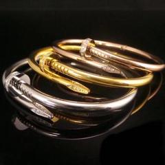14K金コーティングステンレス釘ブレスレット