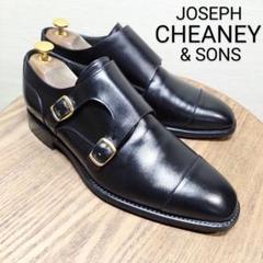 美品】JOSEPH CHEANEY ダブルモンク 7F ブラック - メルカリ