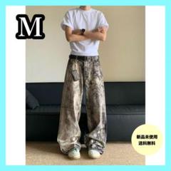 カモフラージュ ウォッシュドデニム リアルツリー デニムパンツ