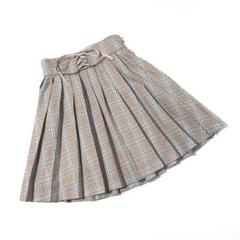 【未使用】タグ付き　シークレットハニー　プリーツスカート　チェック柄　リボン　2 未使用】タグ付き シークレットハニー プリーツスカート