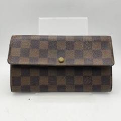 ルイヴィトン　長財布　財布　ダミエポルトフォイユサラ　ブラウン