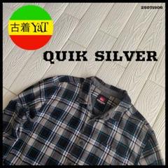 QUIKSILVERクイックシルバーチェックネルシャツUS古着アメカジ好配色