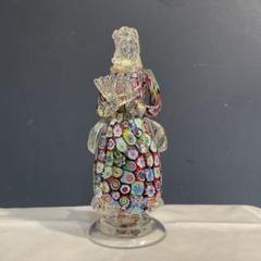 ベネチアンガラス　人形　ムラーノ ムラノ ベネチアンガラス 人形 ペア 25cm 置物｜Yahoo!フリマ
