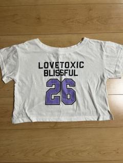 ☆ラブトキシックLovetoxic☆クロップドTシャツ☆ミニT☆Ｍ150cm