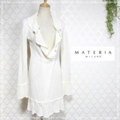 美品♡マテリア ベルテッドコート スエード フォックスファー サイズ38 ...