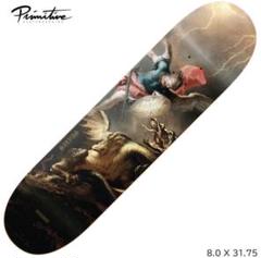 スケートボード Primitive Silvas Courage Deck 8.0 Primitive Silvas Courage Skateboard Deck-8.25 With Grip