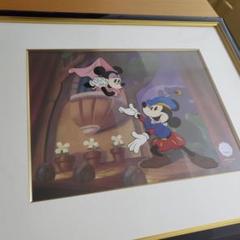 057 ディズニー ミッキー ミニー ロミオとジュリエット セル画 額縁入り