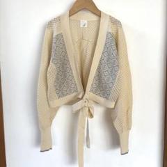 美品】ニトカ nitca 透かし編みカーディガン - メルカリ