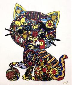 セール中 【F6号】ジミー大西 手描き油彩 肉筆画 コレクション