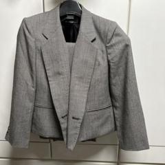 Vinvertグレー チェックジャケットとスカート レディースセットアップ