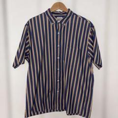 steven alan 半袖ストライプシャツ