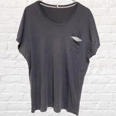 UNIQLO ユニクロ Tシャツ フレンチスリーブ 胸元切替 無地 コットン M