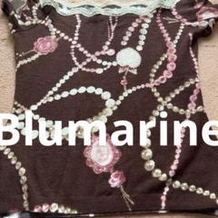 美品 Blumarine ブルマリン ジュエリー柄レースニットトップス 美品 Blumarine ブルマリン ジュエリー柄レースニットトップス