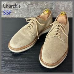 Church's レイトン スエード メンズシューズ 革靴 ベージュ 55F Church's レイトン スエード メンズシューズ 革靴 ベージュ 55F