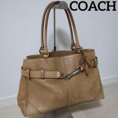 【極美品】COACH(コーチ)ハンプトンズ トートバッグ クリーム×ブラウン！ 2025年最新】coach ハンプトンの人気アイテム - メルカリ