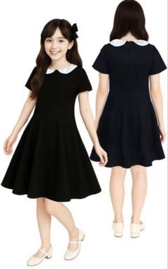 新品 未使用 フォーマル ワンピース 襟付き 女の子 160 発表会 喪服