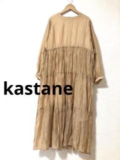 kastane カスタネ　シアー　ワンピース　ティアード　定価8,690円