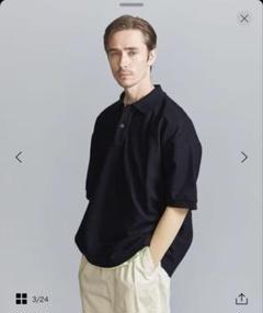 beauty&youth ギザコットン SUPERB ポロシャツ Mサイズ 美品 ギザコットン SUPERB ポロシャツ