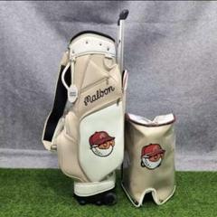 即日発送 マルボンゴルフ キャディバッグ キャスター付き Malbon 桜色FF マルボンゴルフ Malbon golf キャディバッグ キャスター型 新品