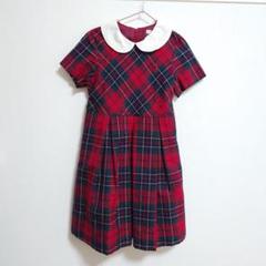 EASTBOY　赤チェックワンピース　120cm