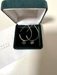 shaesby シェイスビー　フープピアス Shaesby シェイスビー ラブラドライト 18KY フープピアス - メルカリ