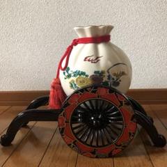 九谷焼 九谷栄山 花器 花入れ 御所車台座付き