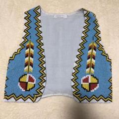 定価48,000円Christophe Sauvat ビーズ刺繍ベストチマヨ