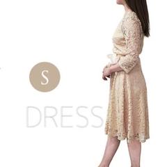 ドレス パーティードレス レディース かわいい 結婚式 七分袖 ワンピース