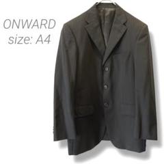 美品✨mackenzie オンワード樫山　ネイビー ストライプ 3ピース ONWARD オンワード SPEZZATO MACKENZIE スーツ ネイビー