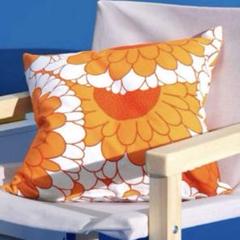 IKEA サンデテネル クッションカバー オレンジ 50x50cm 4枚 廃盤品