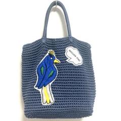 LUDLOW  コードバッグ 鳥 ラドロー バード バッグ ブルー系 Lサイズ 新品 Ludlow ハート トートバッグ ブルー レア 希少