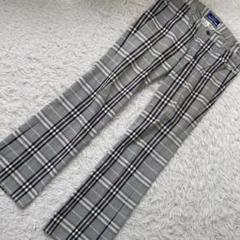 BURBERRY LONDON チェック柄パンツ グレー 36 キレイめ BURBERRY LONDON チェック柄パンツ グレー 36 キレイめ