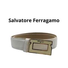 フェラガモ　SalvatoreFerragamo ベルト白　美品 2025年最新】Salvatore Ferragamo カラー：ホワイト系 ベルトの