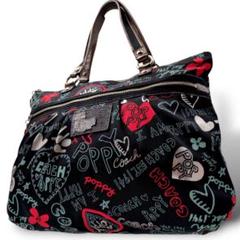 COACH　トートバッグ　ポピー　大きめ　COACH　総柄　コーチ　0964