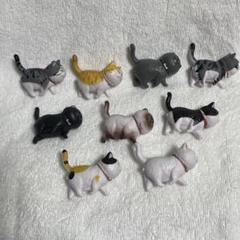 ★かわいいミニチュア猫フィギュア 動物猫キャラクター 9個
