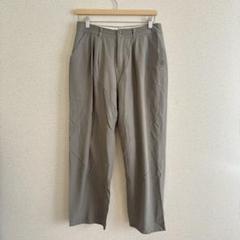 パーリッシィ スラックス テーパードパンツ Ｍ タック レーヨン綿 夏 オフィス