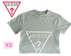 GUESS ゲス Tシャツ XSサイズ クロップド丈 ミントグリーン系