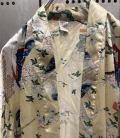 古着　ヴィンテージ　vintage ガウン　チャイナガウン　浮世絵　個性派