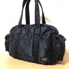 美品 ポーター タンカー 2Way ボストンバッグS アイアンブルー ポーター タンカー 2way ボストン バッグ ショルダー ハンド