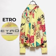 美品 ETRO エトロ 花柄 コットンシャツ L相当 ETRO - エトロ ETRO シャツの通販 by KOMEHYO ONLINE ラクマ店
