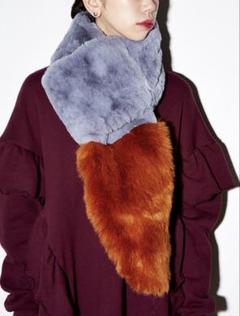 極美品】PAMEO POSE FOX TAIL FAKE FUR SCARF