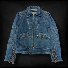 日本全国送料無料商品 | 特集 | y2k 00s archive デニムジャケット レースアップzip 編み上げ ジャケット・アウター