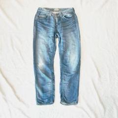 YANUK 「YANUK」 ダメージ加工デニムパンツ 24 ブラック